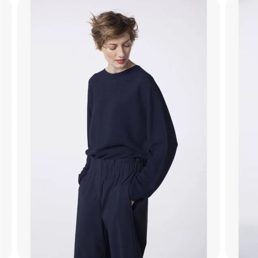 Oska 100% wool Pullover Roftoop navy size 2